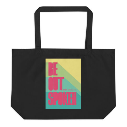 Large organic tote bag