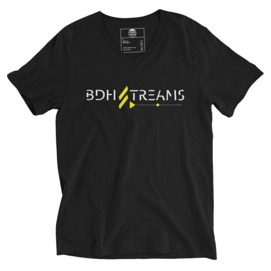Unisex Short Sleeve V-Neck T-Shirt